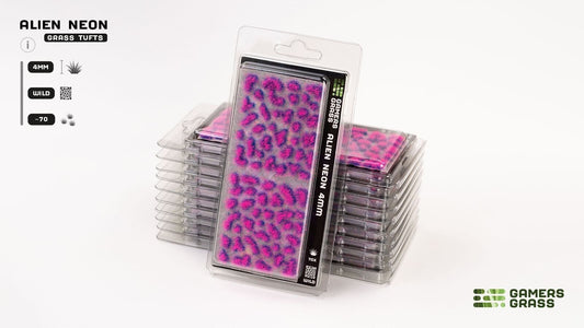 Alien Neon Grass Tufts 4mm - Model Basing - Gamers Grass