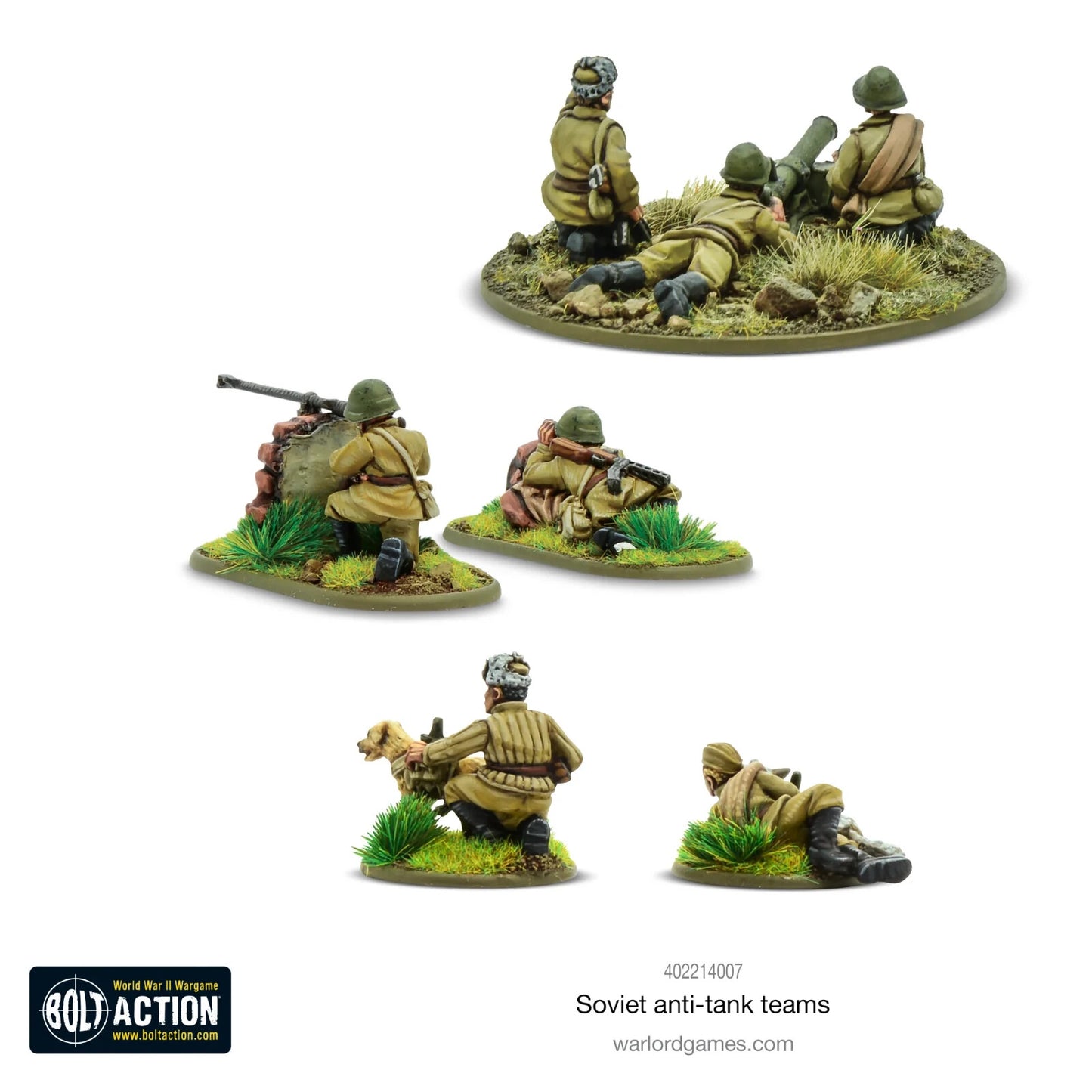 Soviet Army Anti-Tank Teams - Brand New - Warlord Games Bolt Action Miniatures