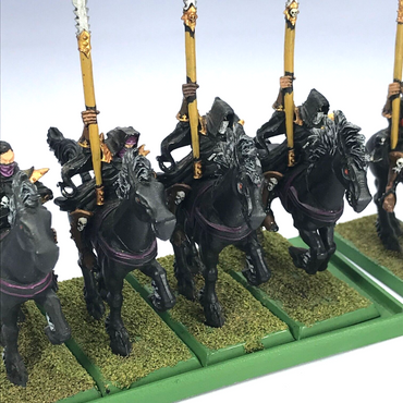 Dark Elves Dark Rider Regiment & Tray - Games Workshop Warhammer Fantasy Painted