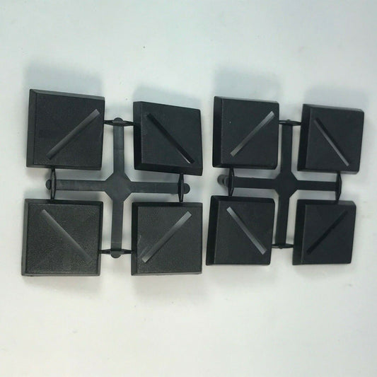 X8 Original GW 1995 Square 20mm Bases - Warhammer 40K / Lord of the Rings X6664