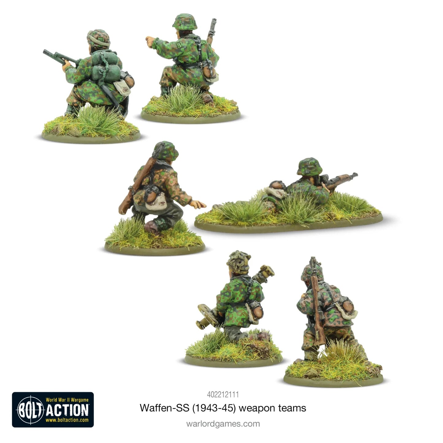 Waffen-SS Weapons Teams - Brand New - Warlord Games Bolt Action Miniatures