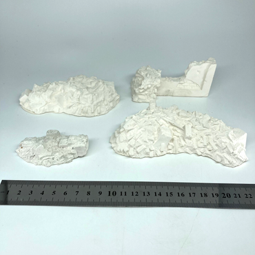 Broken Wall & Rubble - Terrain & Accessories - Suitable For Wargaming BOX257