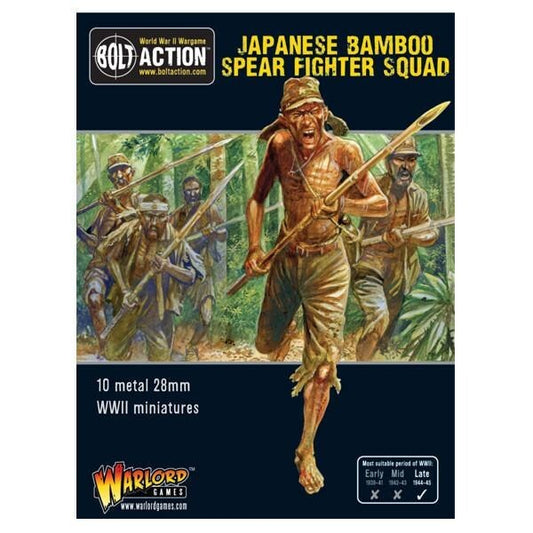 Japanese Bamboo Spear Fighter Squad - Brand New - Warlord Games Bolt Action
