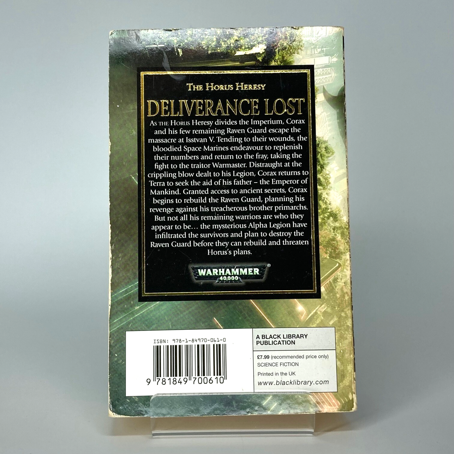 Deliverance Lost - Gav Thorpe 2012 Paperback - Black Library Horus Heresy M1022