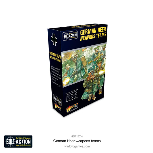 German Heer Weapons Teams - Brand New - Warlord Games Bolt Action Miniatures