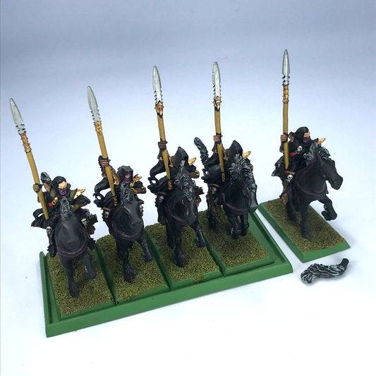 Dark Elves Dark Rider Regiment & Tray - Games Workshop Warhammer Fantasy Painted