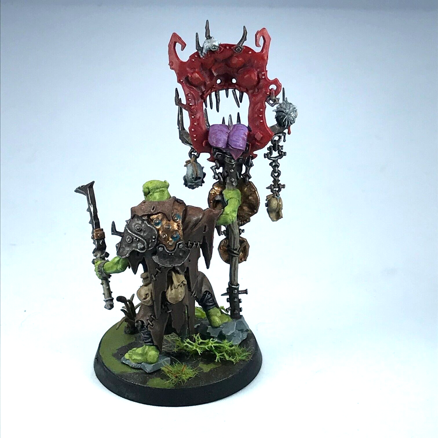 Murknob with Belcha-banna Orruk Warclans - Painted Warhammer Age of Sigmar C1413