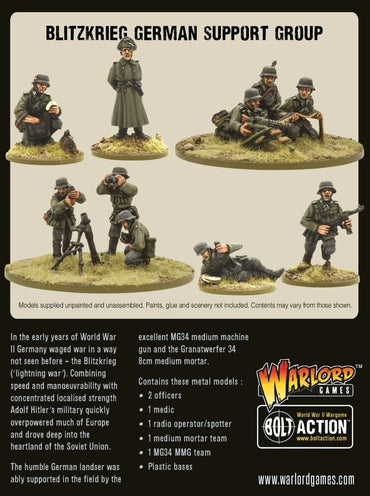 Blitzkrieg German Support Group - Warlord Games Bolt Action Miniatures