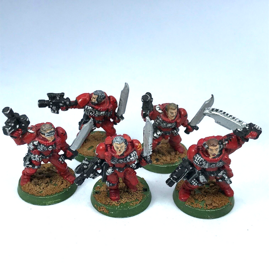 Classic Blood Angels Scout Squad Space Marines - Painted - Warhammer 40K C3667