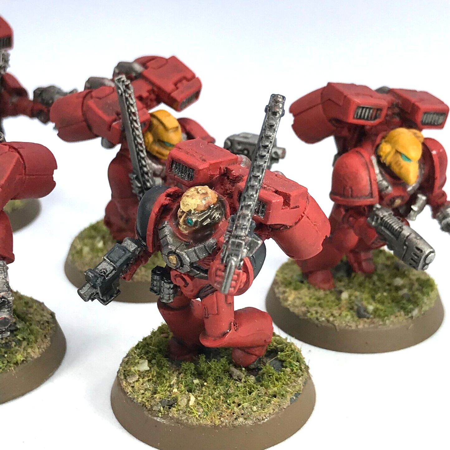 Blood Angels Assault Squad Space Marines - Painted - Warhammer 40K C3483