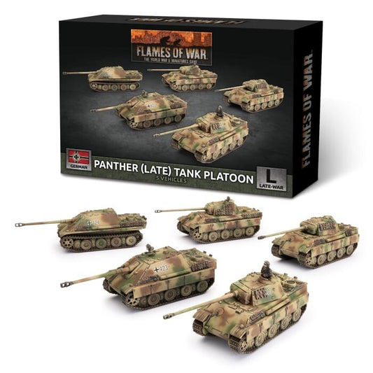 German Panther (Late) Tank Platoon - Late-War - Brand New - Flames of War