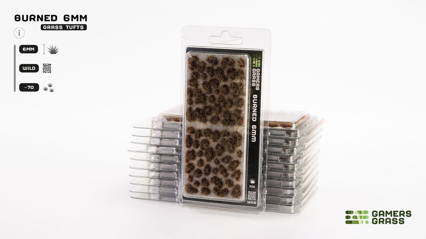 Burned Grass Tufts 6mm - Model Basing - Gamers Grass