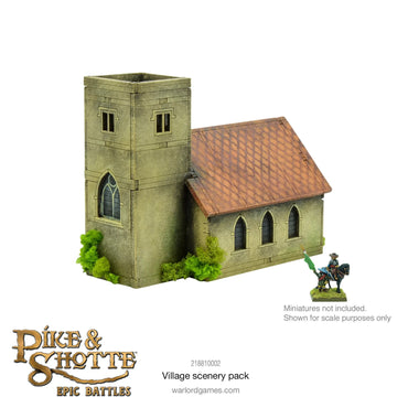 Village Scenery Pack - Pike & Shotte Epic Miniatures Warlord Games