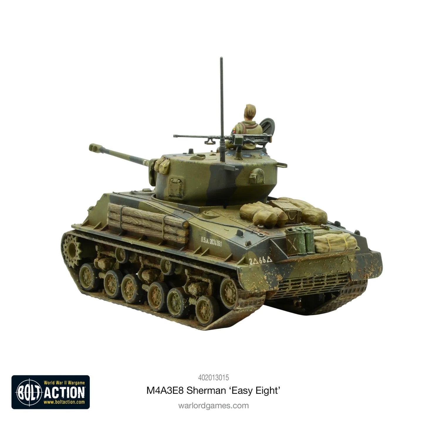 M4A3E8 Sherman 'Easy Eight' Tank US - Warlord Games Bolt Action Miniatures