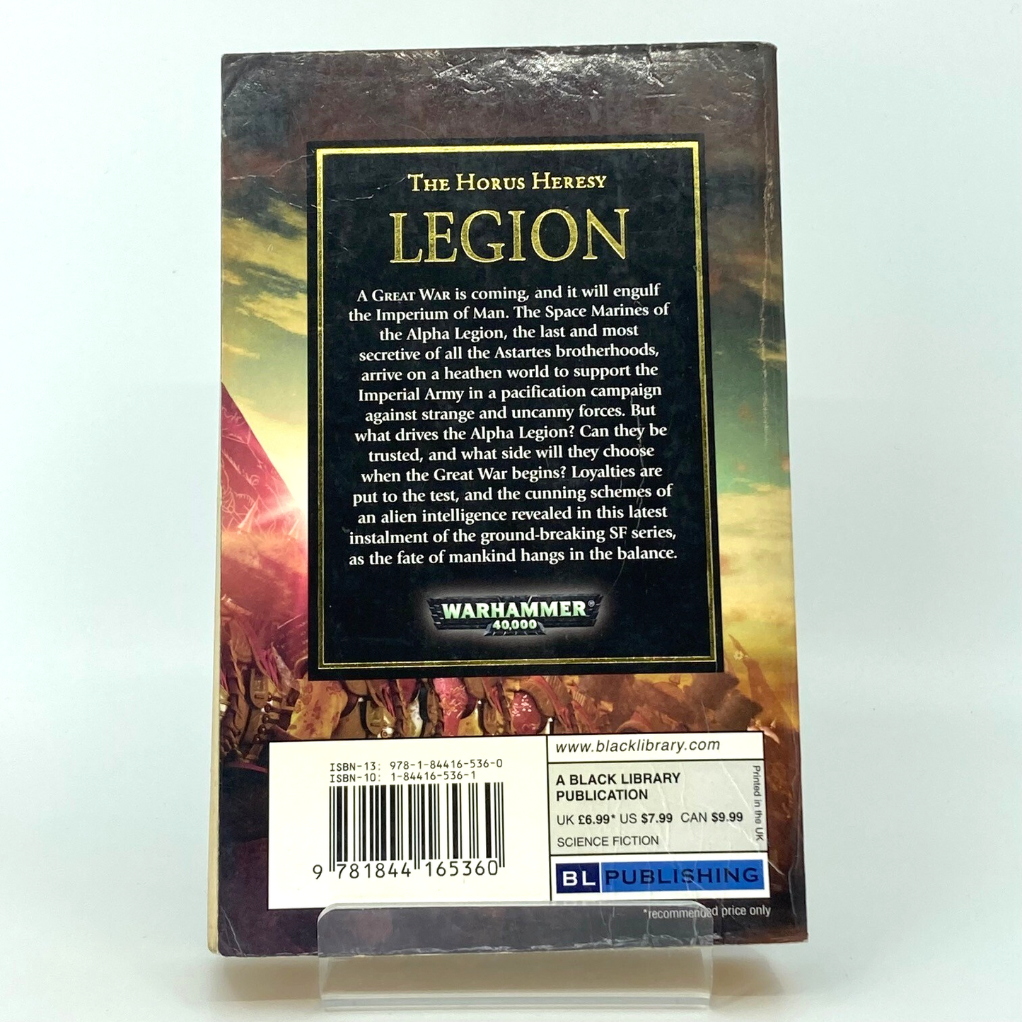 Legion - Dan Abnett - Paperback 2008 Black Library Warhammer Horus Heresy M683