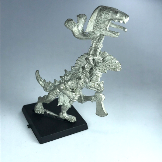 Metal Classic Saurus Standard Bearer Lizardmen - Warhammer Fantasy X2757