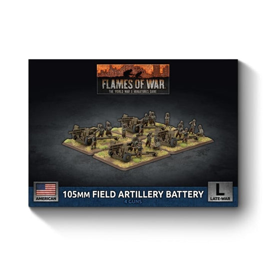 105mm Field Artillery Battery - Late-War - Brand New - Flames of War