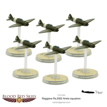 Blood Red Skies: Reggiane RE.2002 Ariette Squadron - Bolt Action Warlord Games