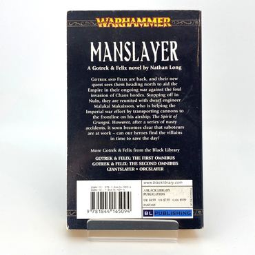 Manslayer - Nathan Long - Paperback 2007 Black Library Warhammer Fantasy M1796