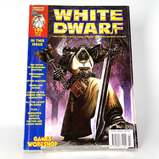 White Dwarf 195 Magazine Games Workshop Warhammer Fantasy 40,000 40K M1310