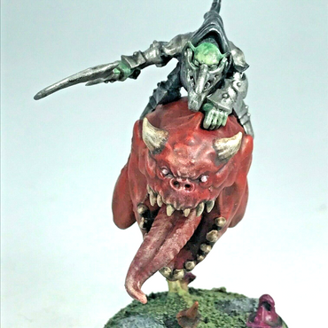 Loonboss on Giant Cave Squig - Painted - Warhammer Fantasy C1798