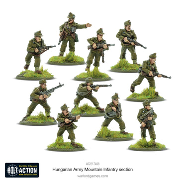 Hungarian Army Mountain Infantry Section - Warlord Games Bolt Action Miniatures