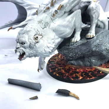 Large Winged Chaos Beast Fantasy Miniature - Damaged / Regluing Required BOX163