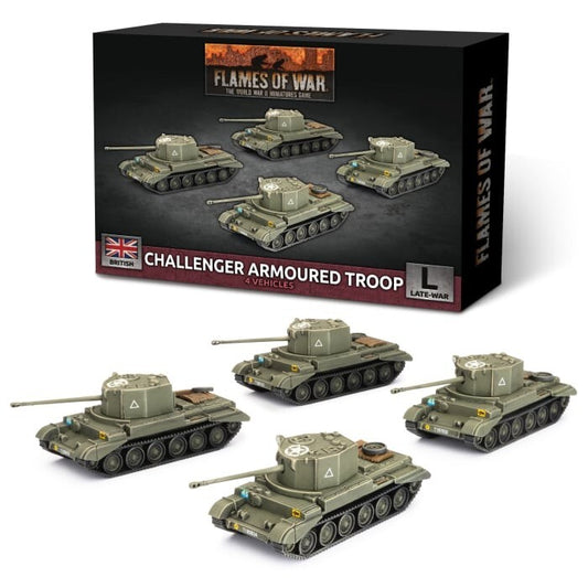 British Challenger Armoured Troop - Late-War - Brand New - Flames of War