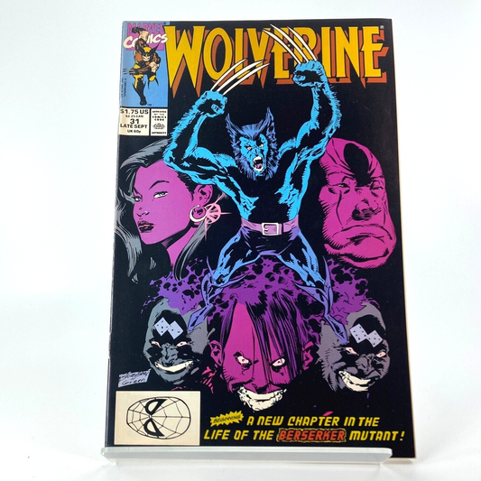 Wolverine Issue 31 - 1990 - Original Vintage Comic - Marvel Comics D941