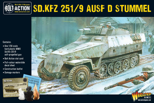 SD.KFZ 251/9 AUSF D Stummel - Brand New - Warlord Games Bolt Action Miniatures