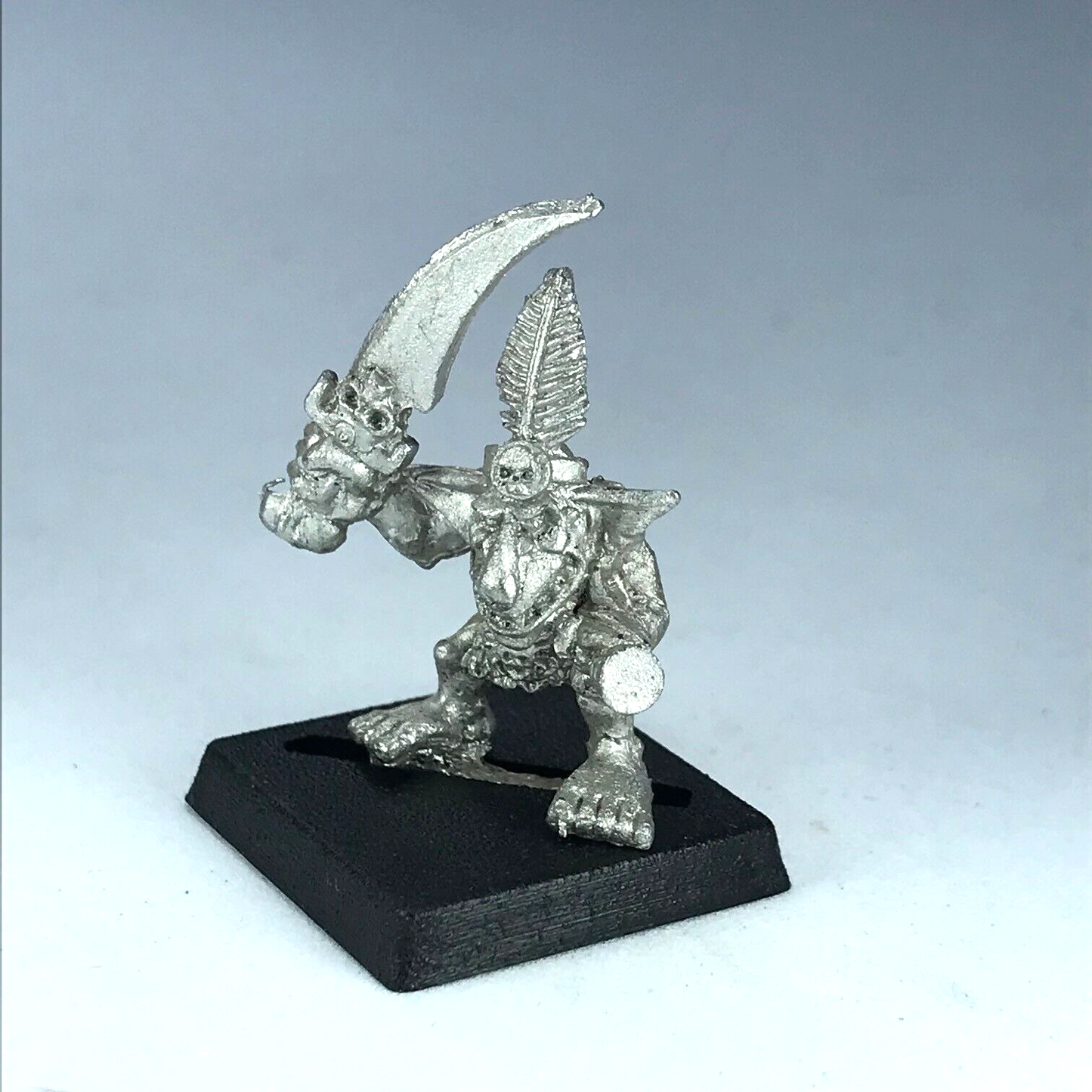 Classic Metal Forest Goblin Warrior Dated 1981 - Warhammer Fantasy X9165