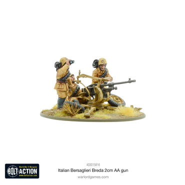 Italian Bersaglieri Breda 2cm AA Gun - Warlord Games Bolt Action Miniatures