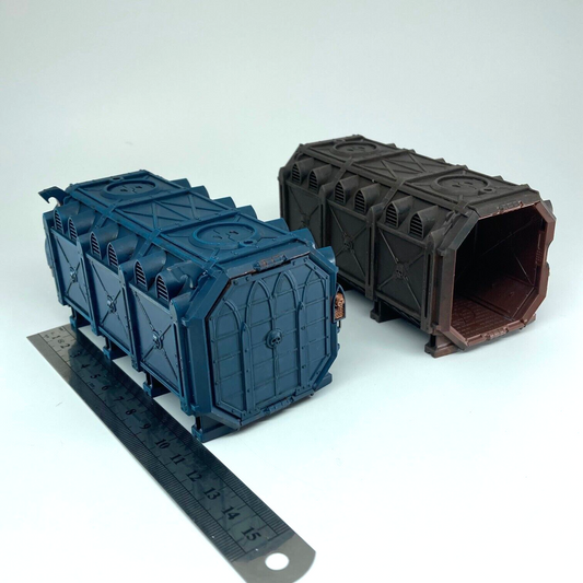 Munitorum Armoured Containers Scenery - Warhammer 40k Games Workshop Painted 3