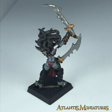 Metal Painted Dark Elf Elves Witch Elf - Warhammer Age of Sigmar X7160