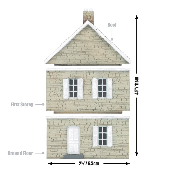 Pre-order: European House: Antwerp - Pre-Painted Terrain - Battlefront Miniatures - Brand New
