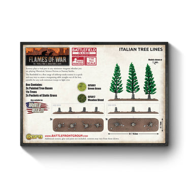 Pre-order: Italian Tree Lines - Late War - Battlefront Miniatures - Brand New