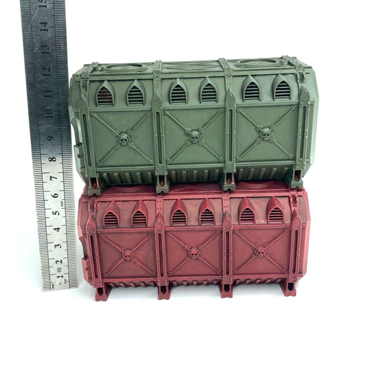 Munitorum Armoured Containers Scenery - Warhammer 40k Games Workshop Painted