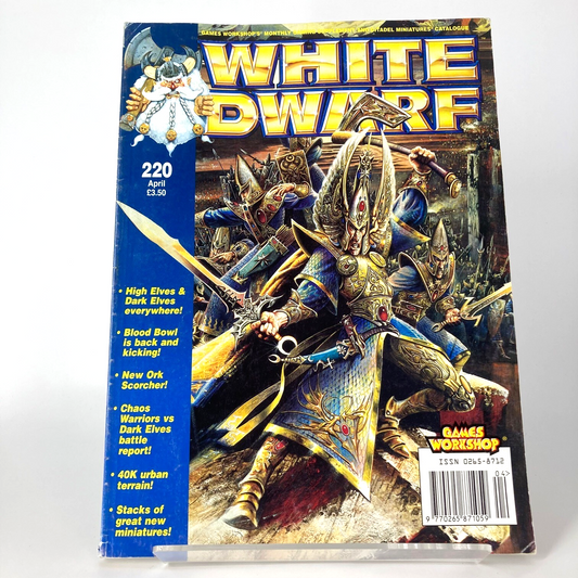White Dwarf 220 Magazine Games Workshop Warhammer Fantasy 40,000 40K M1560
