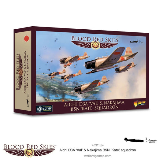Blood Red Skies: Aichi D3A & Nakajima B5N Squadron - Bolt Action Warlord Games