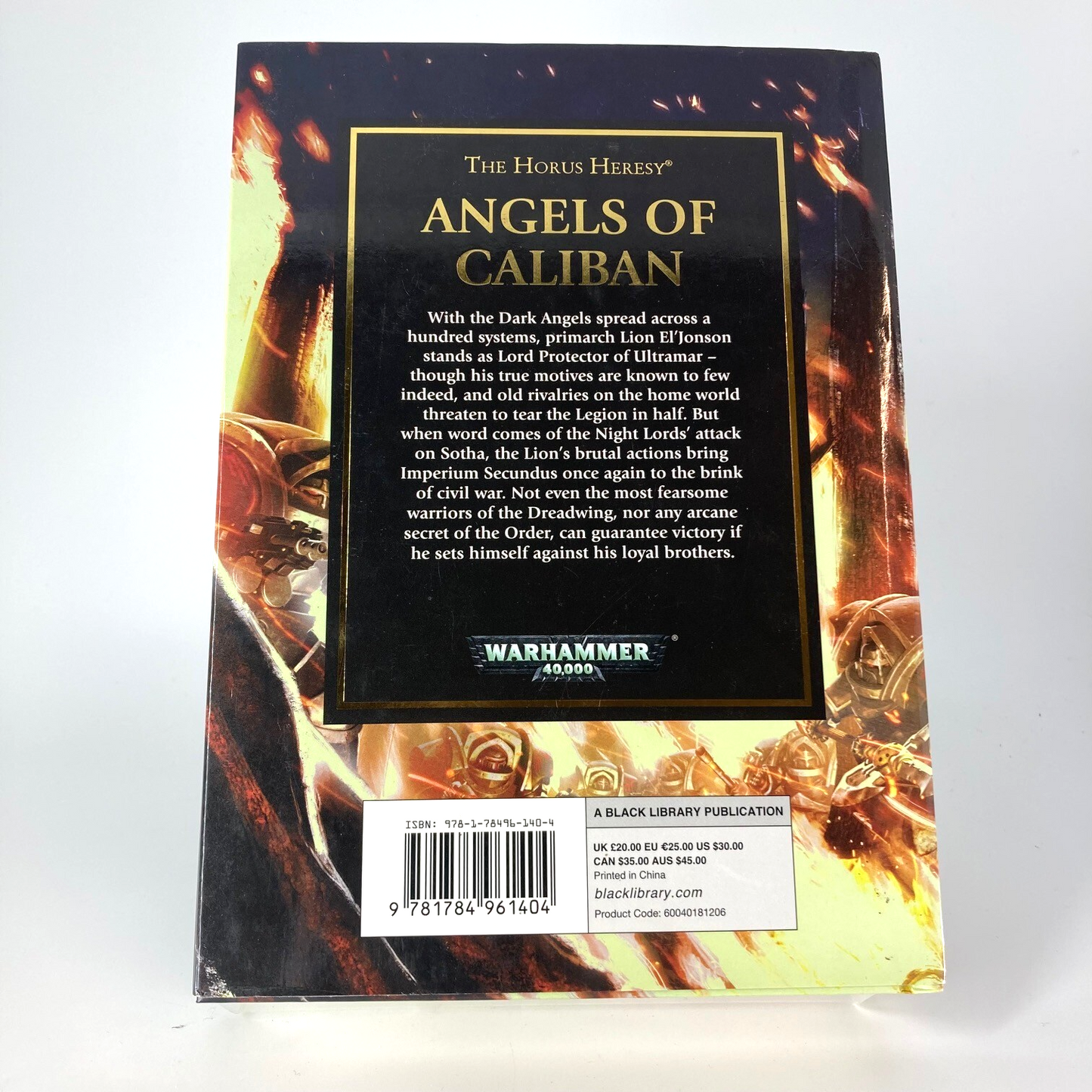 Angels Of Caliban Gave Thorpe 2016 Black Library Warhammer Horus Heresy M1713