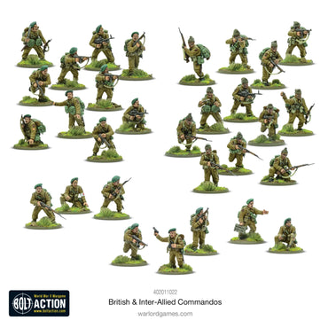 British & Inter Allied Commandos - Brand New - Warlord Games Bolt Action