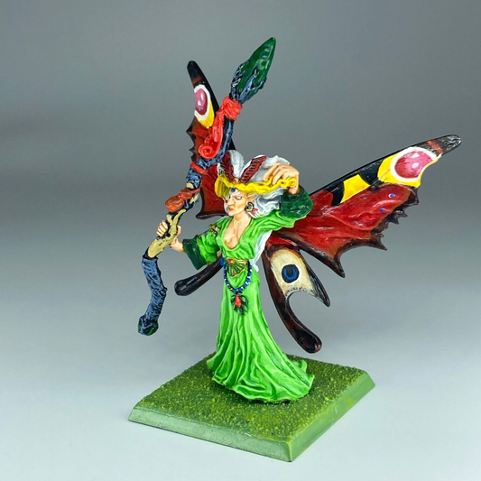 Wood Elf Ariel Mage Queen Of Loren - Painted - Warhammer Fantasy Metal C5320