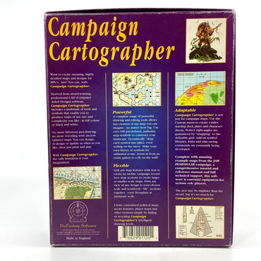 Campaign Cartographer Map Making System PC Game Boxed - Vintage PC Game W134