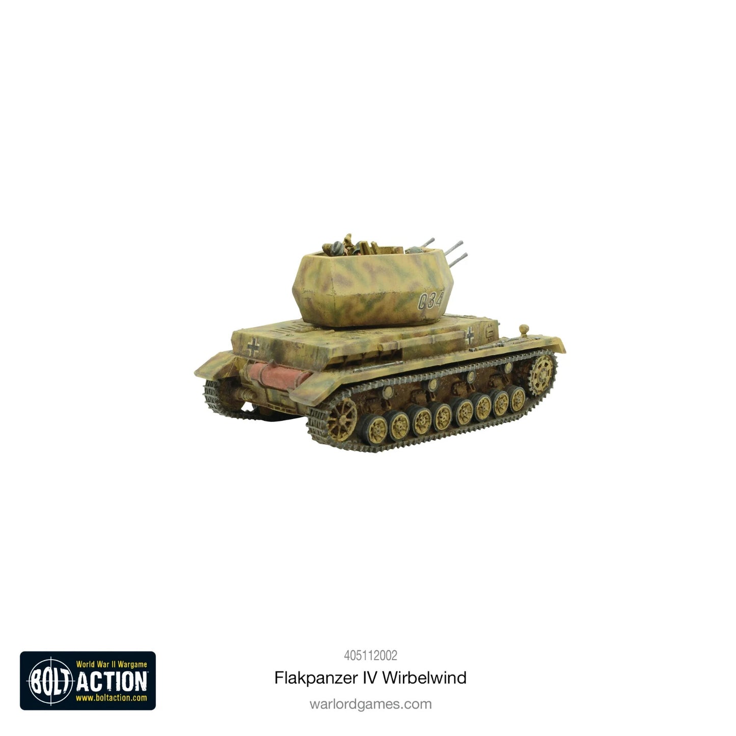 German Flakpanzer IV Wirbelwind - Warlord Games Bolt Action Miniatures