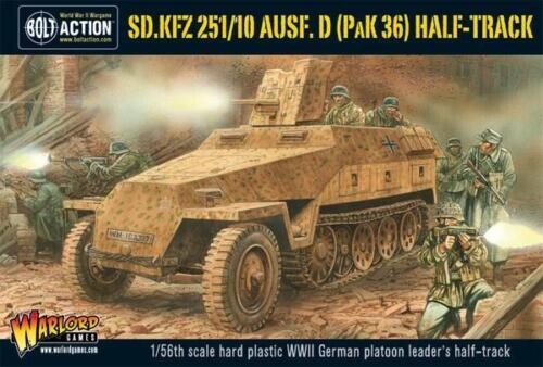 SD.KFZ 251/10 Ausf D Half-Track (Pak 36) - Warlord Games Bolt Action Miniatures
