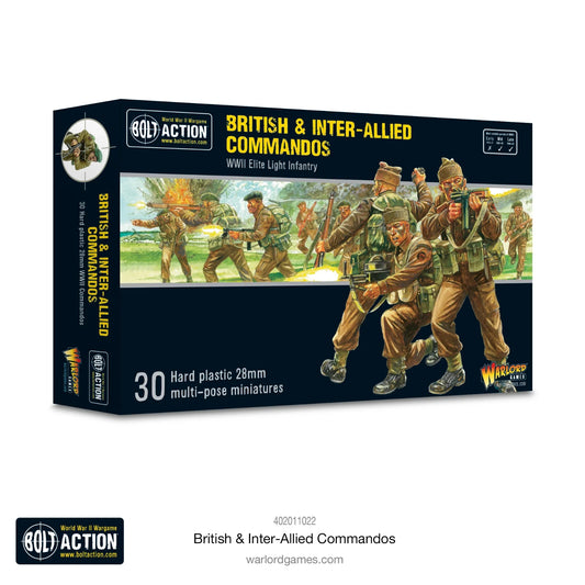 British & Inter Allied Commandos - Brand New - Warlord Games Bolt Action