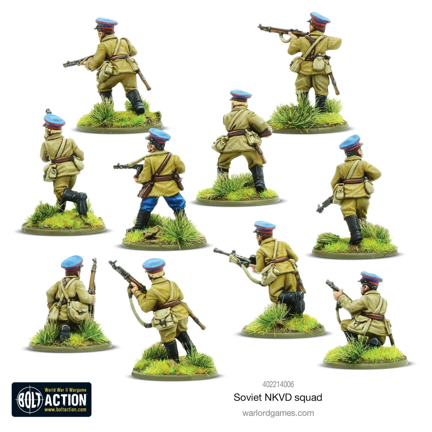 Soviet NKVD Squad - Brand New - Warlord Games Bolt Action Miniatures