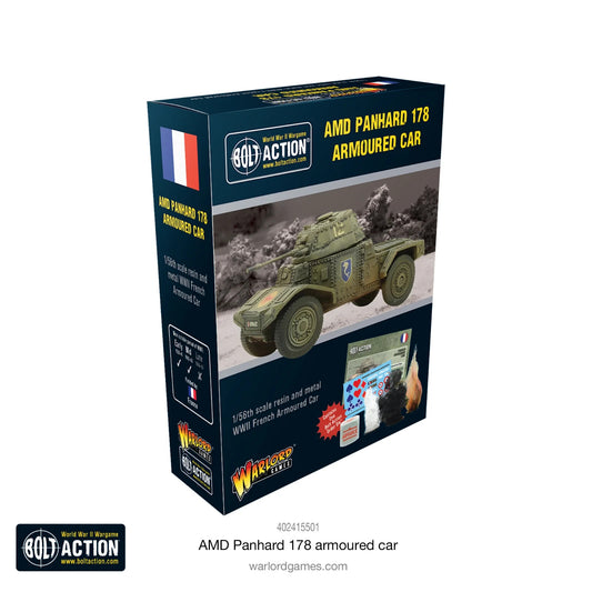 French AMD Panhard 178 Armoured Car - Warlord Games Bolt Action Miniatures