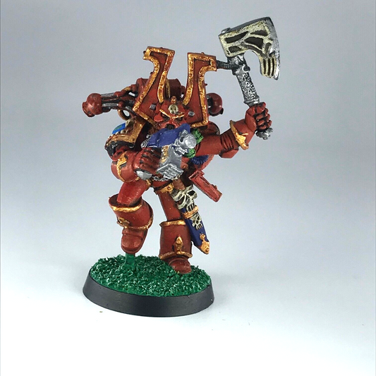 Khorne Beserker Champion Chaos Space Marines Warhammer 40K Painted Metal X6216