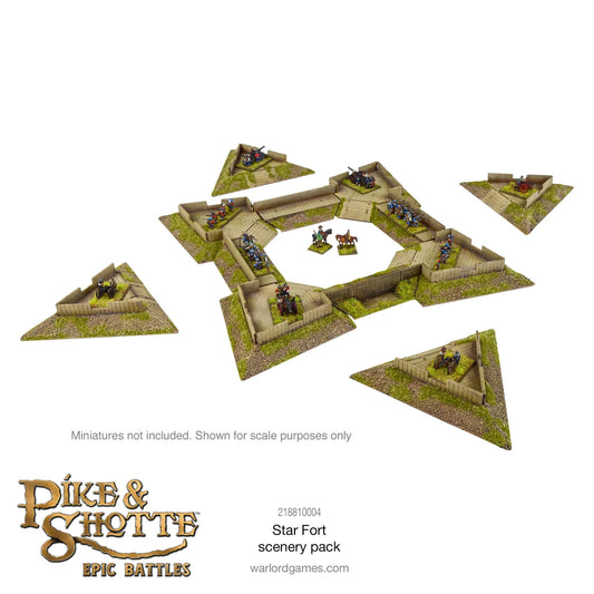 Star Fort Scenery Pack - Pike & Shotte Epic Miniatures Warlord Games